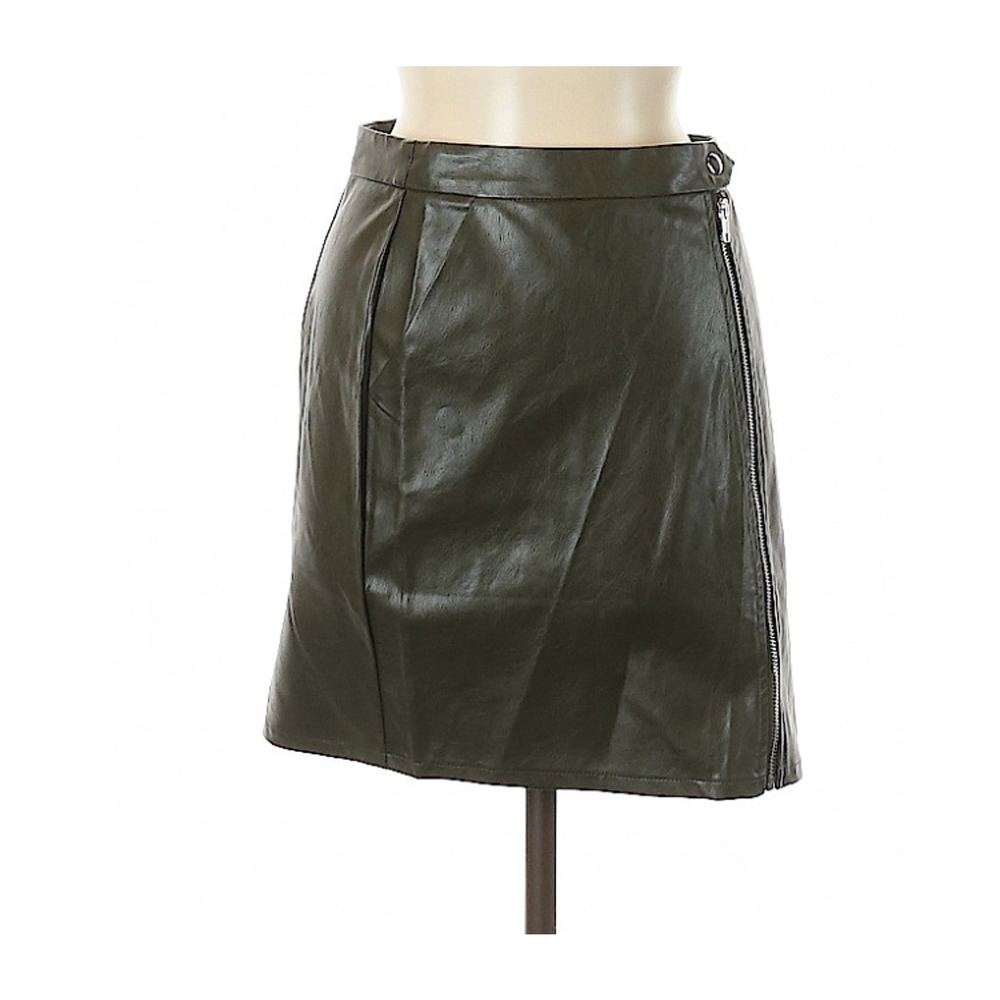 LF Seek the Label Faux Leather Skirt